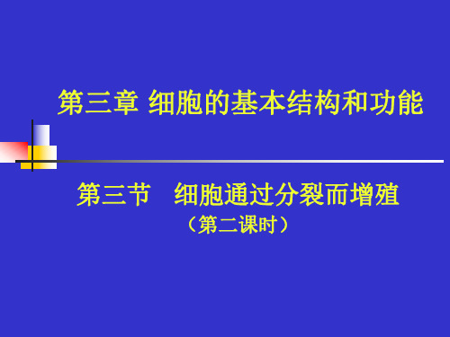 生物:3.3《细胞通过分裂而增殖》课件2(北师大版七年级上)-P