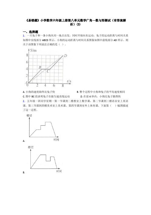 《易错题》小学数学六年级上册第八单元数学广角—数与形测试(有答案解析)(3)