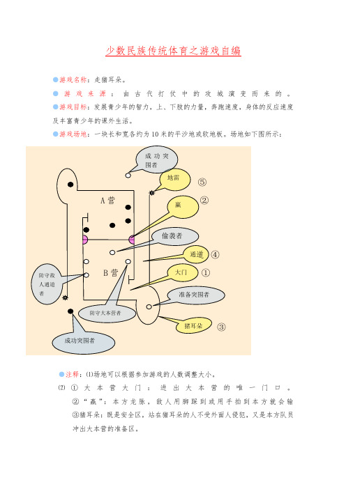 少数民族传统体育之游戏自编