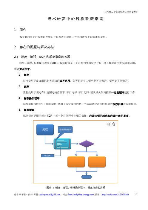 技术研发过程改进