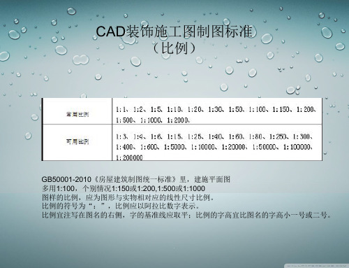 CAD施工图制图标准