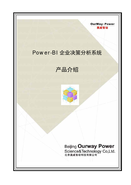 Power-BI企业决策分析系统