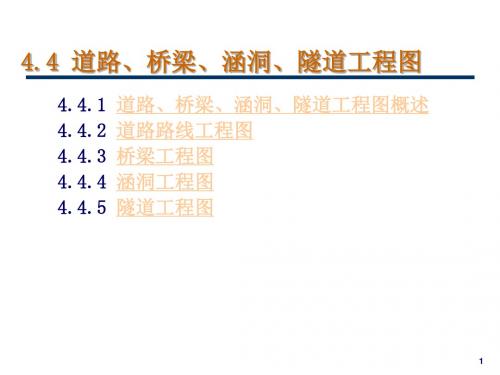 工程制图  道路、桥梁、涵洞、隧道工程图