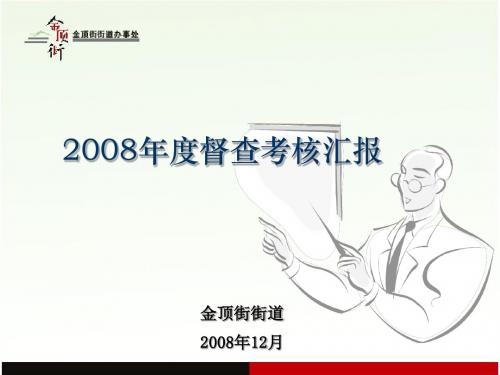 2008年度督查考核汇报(精)