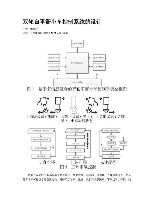 双轮自平衡小车控制系统的设计