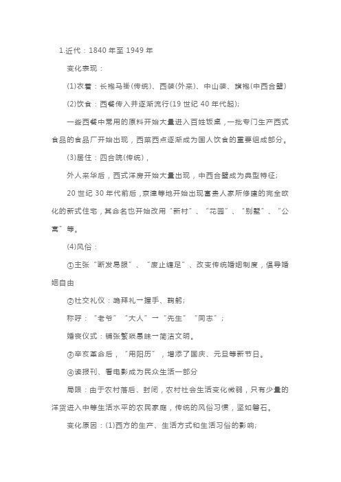 高一历史必修二必背知识点总结