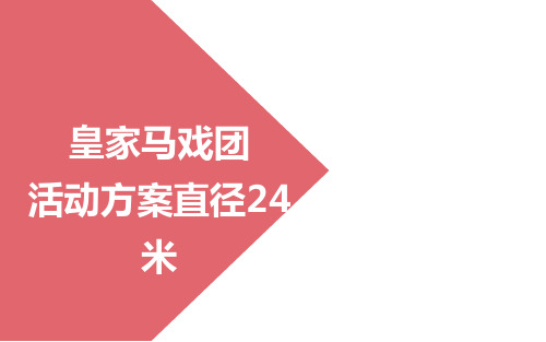 皇家大马戏杂技活动方案2