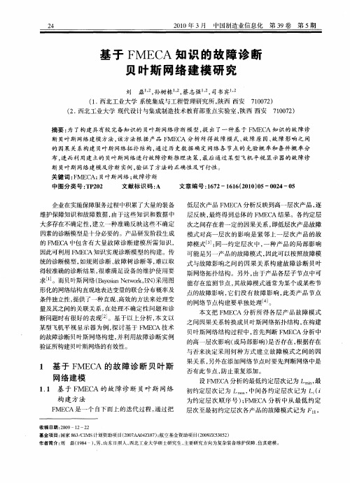 基于FMECA知识的故障诊断贝叶斯网络建模研究