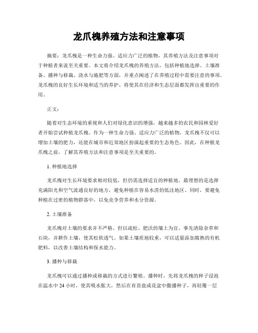 龙爪槐养殖方法和注意事项