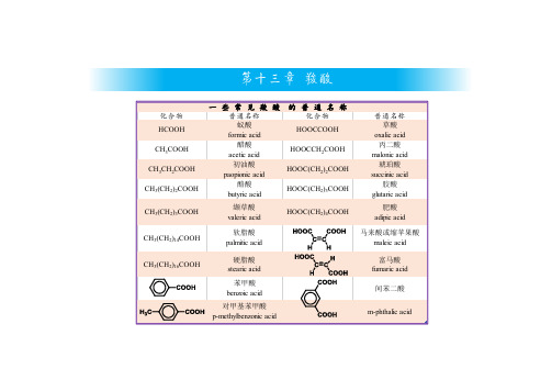 第十三章 羧酸
