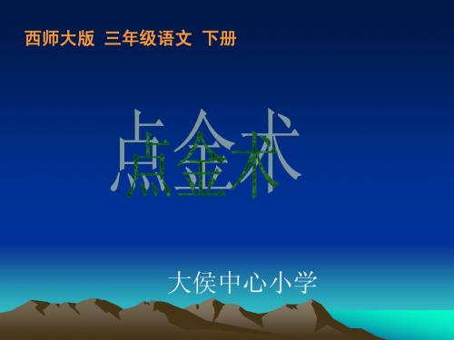 西师大版小学语文三年级下册《点金术》