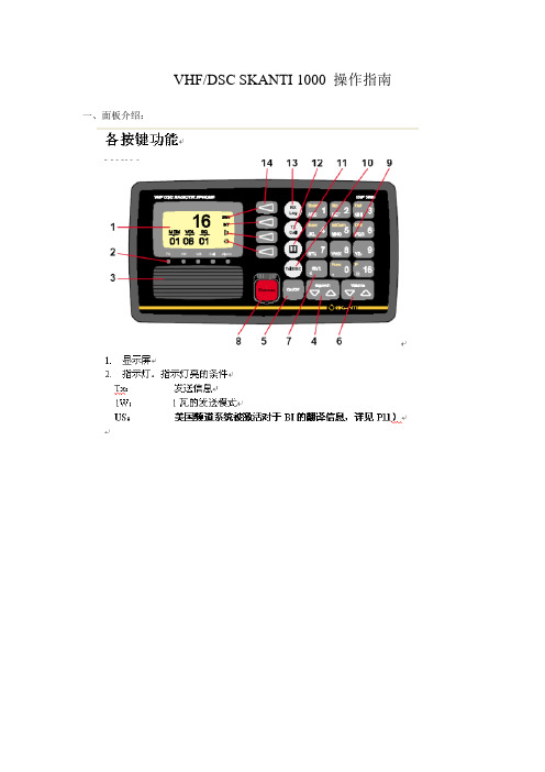 VHF DSC及TELC操作指南