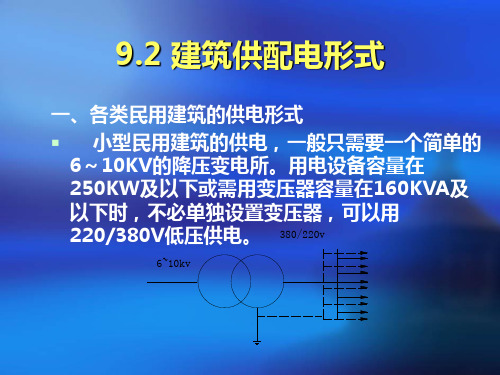 9.2 建筑供配电形式