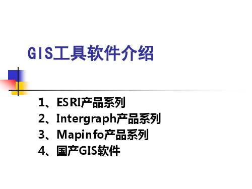 GIS工具软件介绍