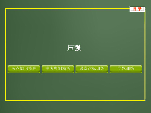 2012版中考复习物理精品课件含11真题和12预测试题专题--压强