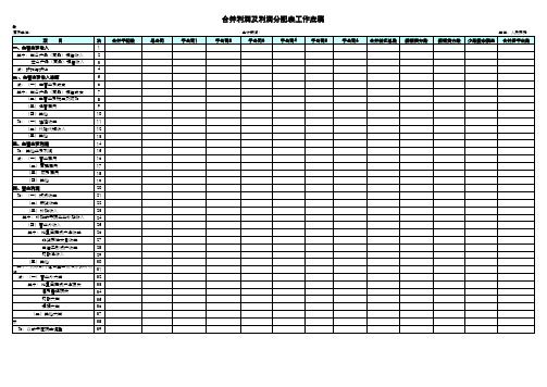 合并报表底稿