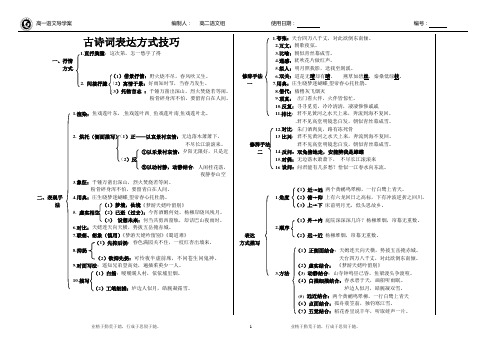 手法题 教师版