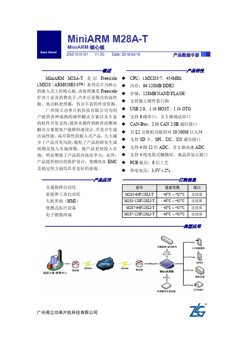 M28A-T系列核心板数据手册_V1.00