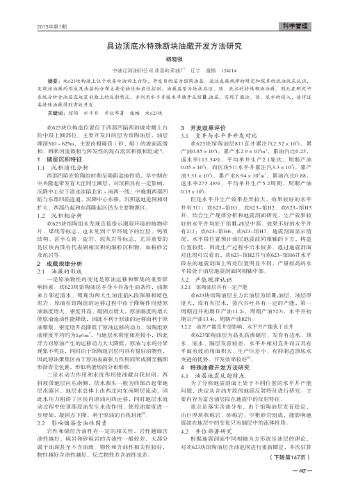 具边顶底水特殊断块油藏开发方法研究