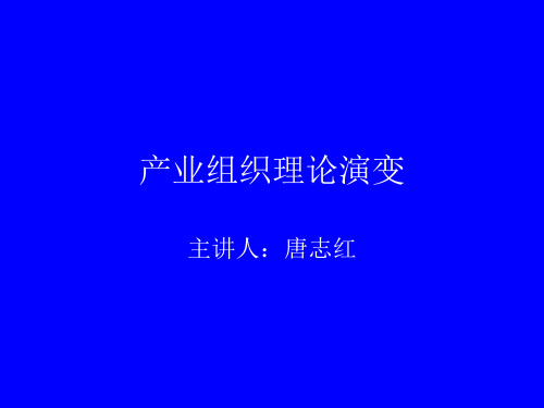 产业组织理论演变.