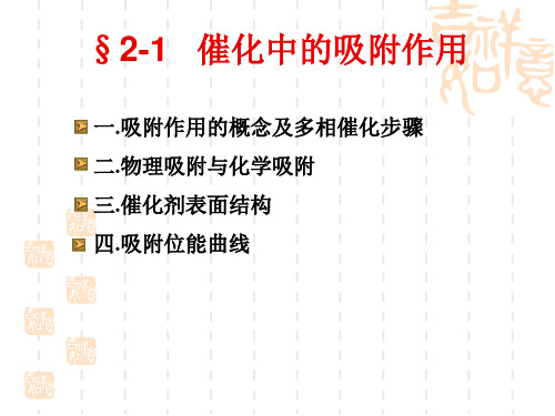 吸附作用与多相催化