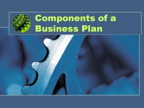 Components of a Business Plan