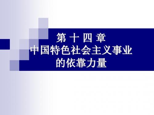 第十四章 中国特色社会主义事业的依靠力量