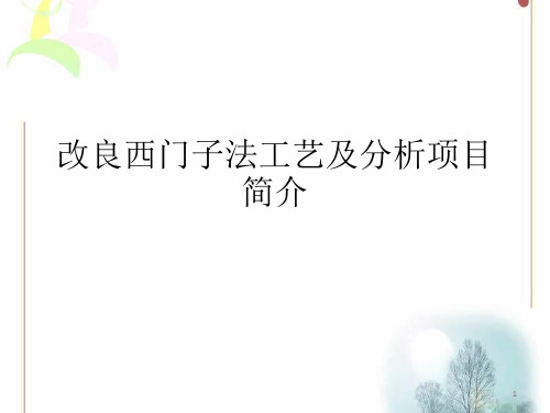 改良西门子法工艺简介及各工段取样项目介绍