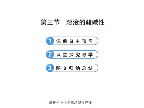 鲁教版初中化学九年级下册《7第3节 溶液的酸碱性》PPT课件 (1)