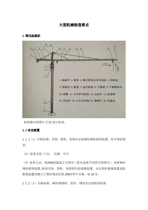 大型机械检查要点