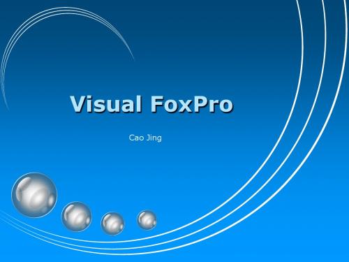 第二章 Visual FoxPro操作基础