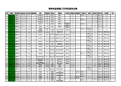 宝冶焊接工艺评定