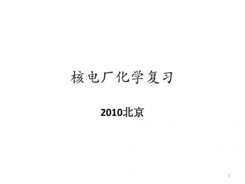 10核电站化学复习2010