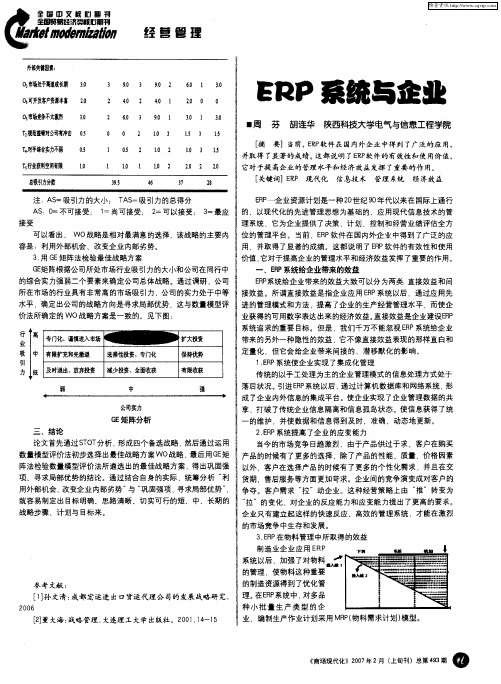 ERP系统与企业