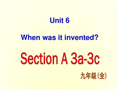 人教新目标九年级英语上册课件 Unit 6 Section A-3(共36张PPT)