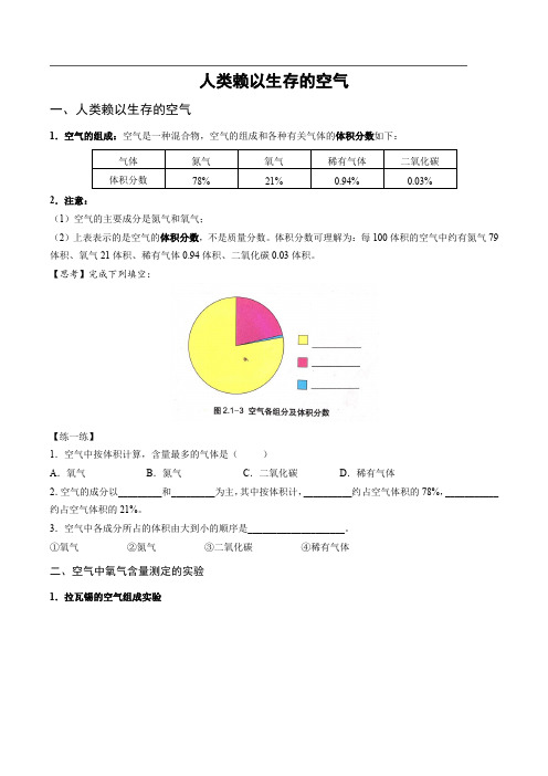 中考化学---6.人类赖以生存的空气