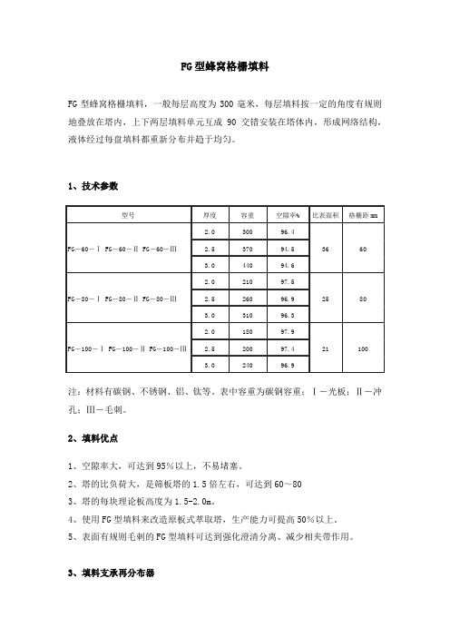 FG蜂窝格栅填料