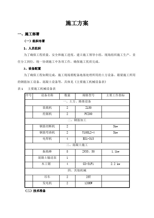 钢筋混凝土施工方案