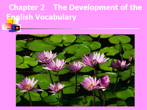 2 The Development of the English Vocabulary