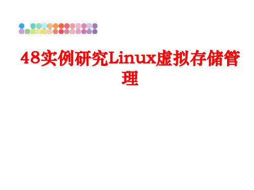 最新48实例研究linux虚拟存储