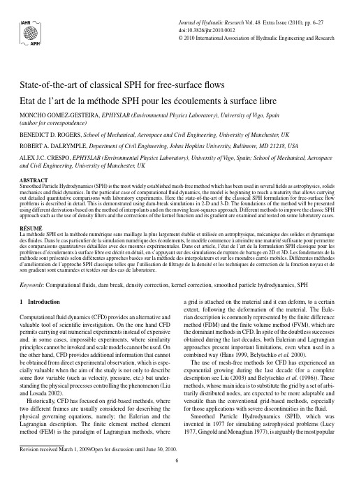 02 State-of-the-art of classical SPH for free-surface flows