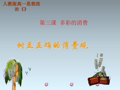 山东省冠县武训高级中学高中政治《树立正确消费观》新人教版必修精品PPT课件