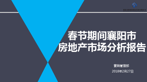 春节期间襄阳市房地产市场分析报告