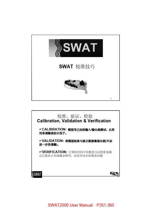 SWAT模型校准技巧