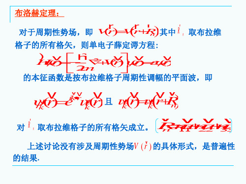 固体物理-第五章晶体中电子能带理论2-PPT精品文档