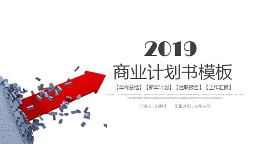 2019商业计划书PPT模板