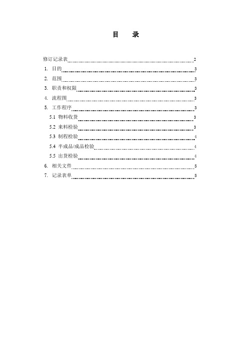 产品测量和监视控制程序