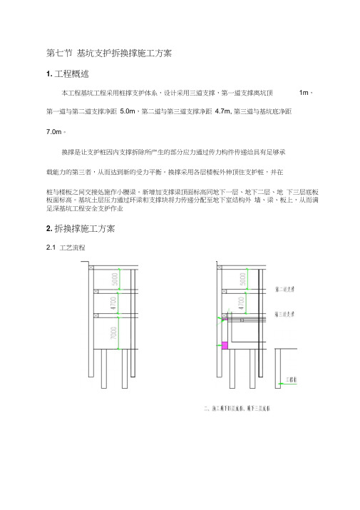 基坑支护拆换撑方案