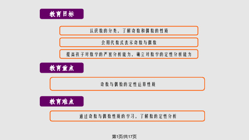 一起学奥数奇数和偶数四年级