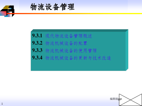 《物流设备管理》PPT课件